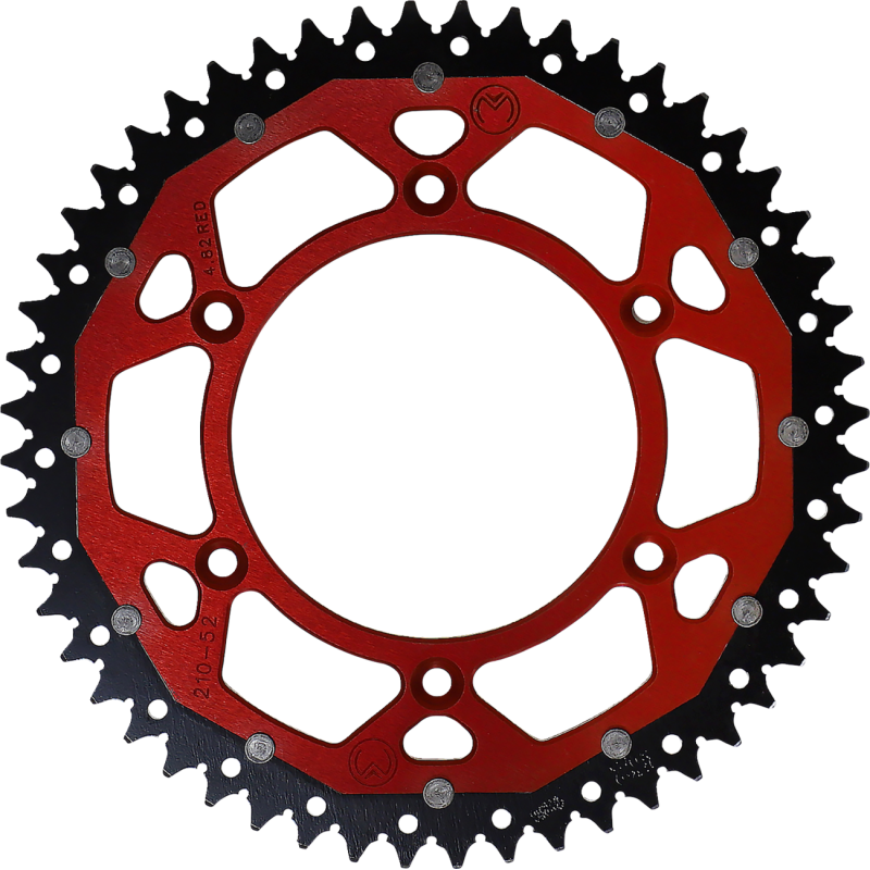 1210-210-52-13X MOOSE-RACING SPROCKET DUAL MSE 52 RD SPROCKET DUAL MSE 52 RD REAR SPROCKETS - STEEL TYPE 