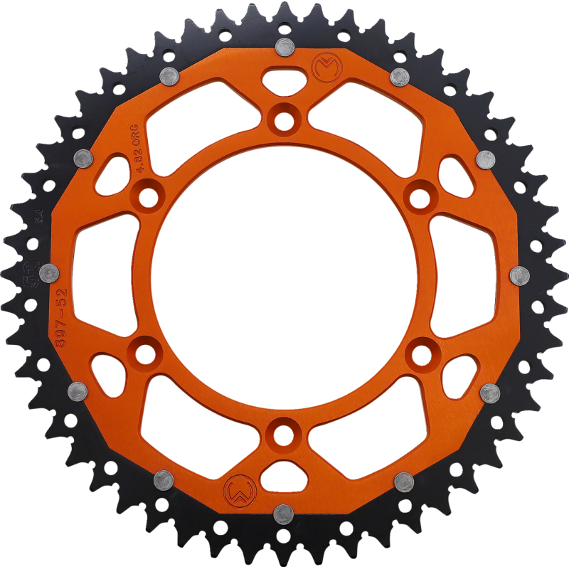 1210-897-52-14X MOOSE-RACING SPROCKET DUAL MSE 52 OR SPROCKET DUAL MSE 52 OR REAR SPROCKETS - STEEL TYPE 