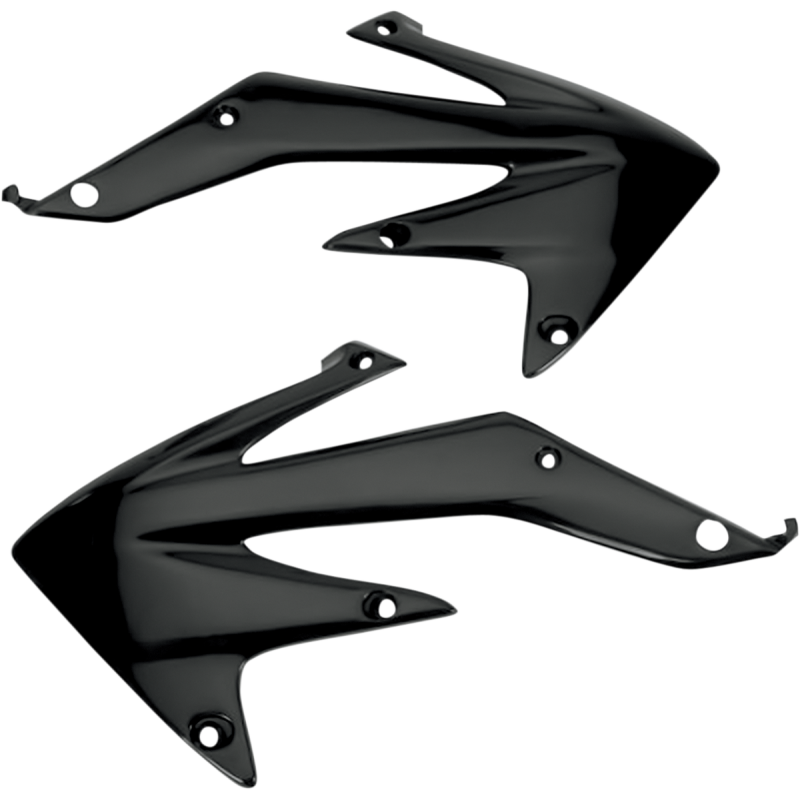 HO04600-001 UFO CRF450X 05-08 RAD COVERS BLACK CRF450X 05-08 RAD COVERS BLACK BODY PANELS-REPLACEMENT TYPE 