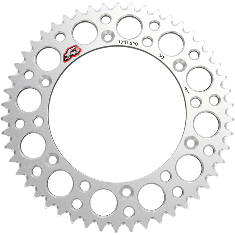 131U-520-50GBSI RENTHAL RENTHAL SPROCKET 131U-520-50 SILVER RENTHAL SPROCKET 131U-520-50 SILVER REAR SPROCKETS - ALUMINIUM/ALLOY 