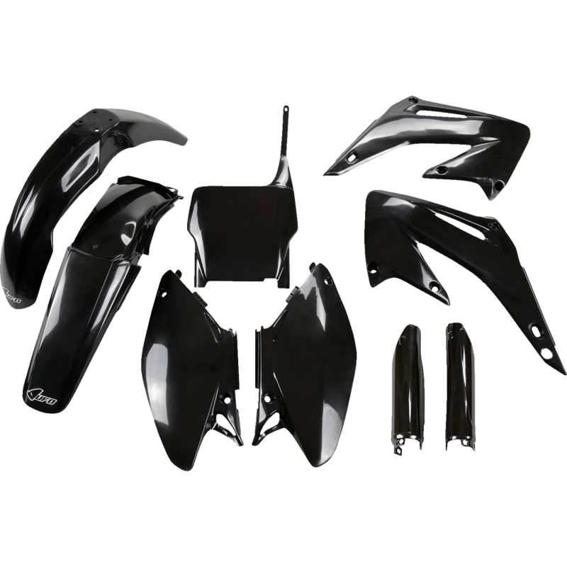 HOKIT103-001 UFO CR125/250 05-07 UFO BODY KIT BLACK CR125/250 05-07 UFO BODY KIT BLACK FENDERS - FOR OFFROAD BIKES 