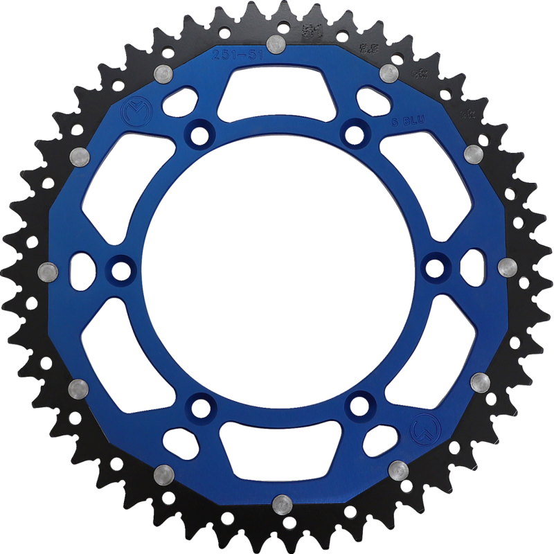 1210-251-51-12X MOOSE-RACING SPROCKET DUAL MSE 51 BL SPROCKET DUAL MSE 51 BL REAR SPROCKETS - STEEL TYPE 