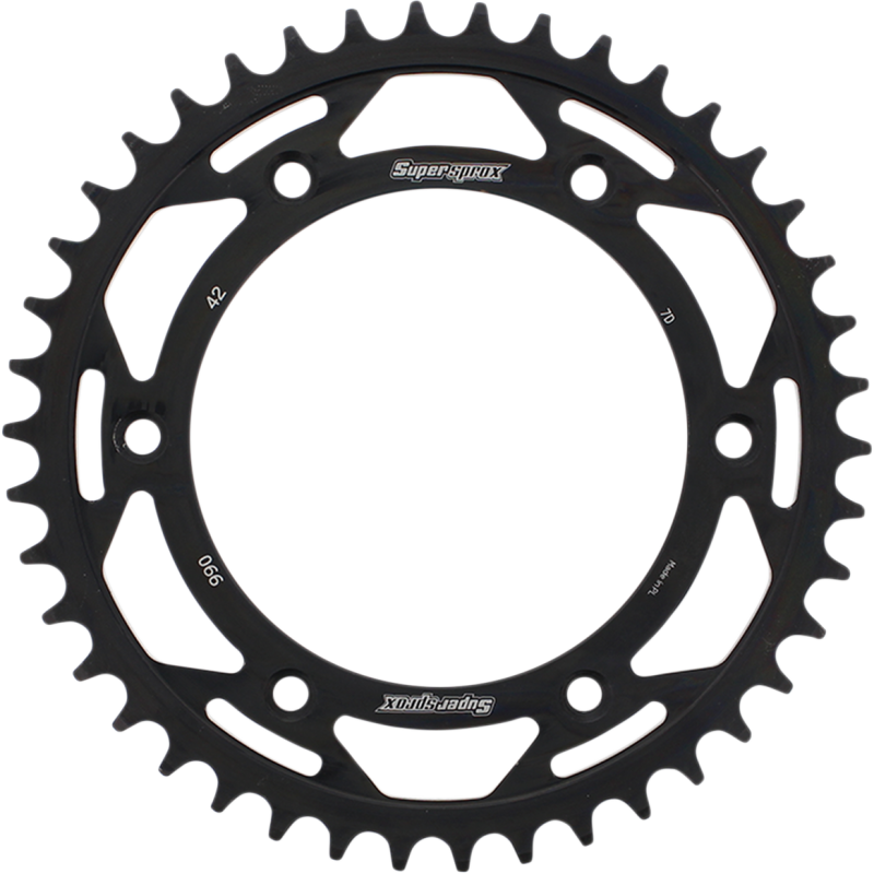 RFE-990-42-BLK SUPERSPROX SPROCKET REAR STEEL 42T SPROCKET REAR STEEL 42T REAR SPROCKETS - STEEL TYPE 