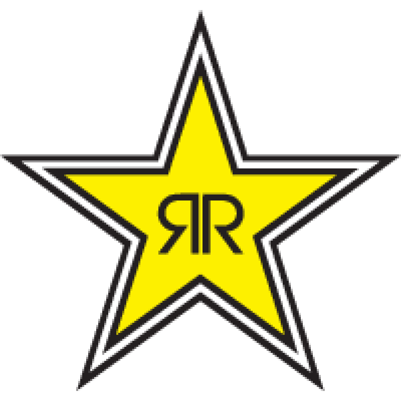 15-94730 FACTORY-EFFEX 1' DIE CUT STICKER - ROCKSTAR LOGO (YEL) 1' DIE CUT STICKER - ROCKSTAR LOGO (YEL) STICKERS-DECALS 
