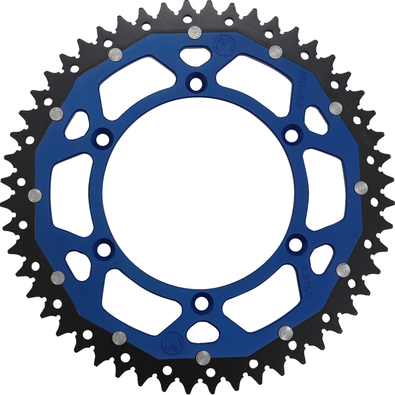 1210-251-52-12X MOOSE-RACING SPROCKET DUAL MSE 52 BL SPROCKET DUAL MSE 52 BL REAR SPROCKETS - STEEL TYPE 