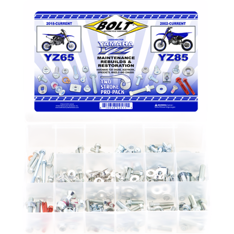 YZPP-MINIS BOLT Hardware - Pro Pack - Yamaha YZ 65/85 Hardware - Pro Pack - Yamaha YZ 65/85 HARDWARE KITS - APPLICATION RELATED 