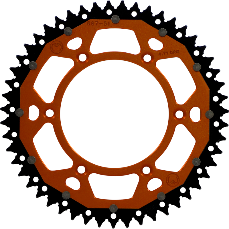 1210-897-51-14X MOOSE-RACING SPROCKET DUAL MSE 51 OR SPROCKET DUAL MSE 51 OR REAR SPROCKETS - STEEL TYPE 