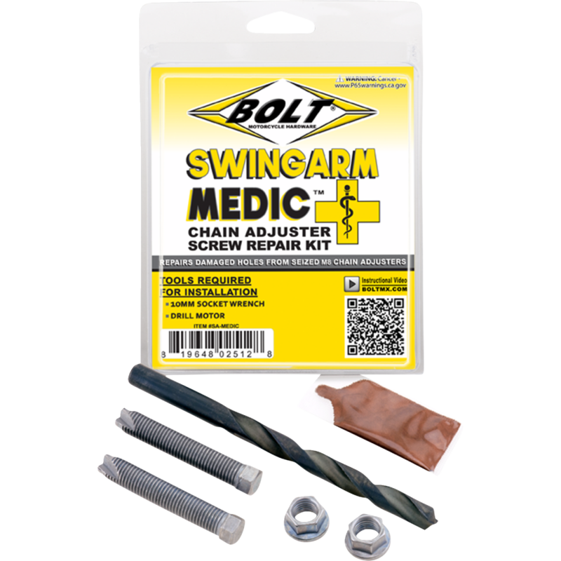 SA-MEDIC BOLT Swingarm Medic Chain Adjuster Kit - M8 Swingarm Medic Chain Adjuster Kit - M8 DRIVE CHAIN SYSTEM PARTS & ACC 