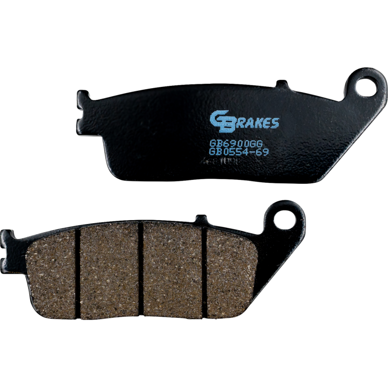 GB0554-69 GBRAKES BRAKE PADS GB 0554-69 SEMI-METALLIC BRAKE PADS GB 0554-69 SEMI-METALLIC BRAKE PADS - SINTERED METAL 