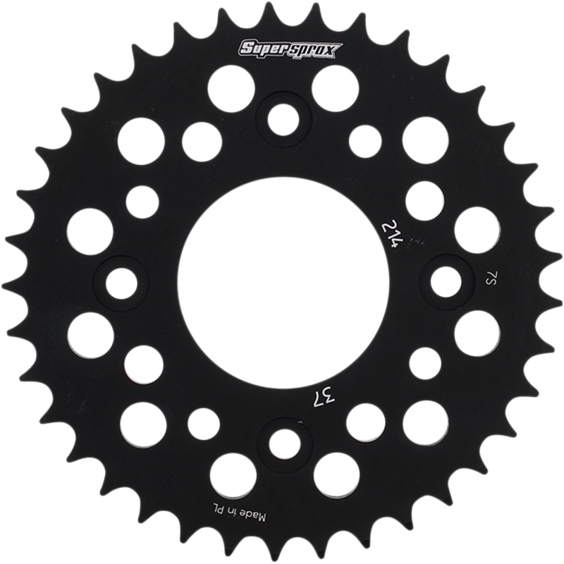 RAL-214-37-BLK SUPERSPROX SPROCKET REAR HON 37T BK SPROCKET REAR HON 37T BK REAR SPROCKETS - ALUMINIUM/ALLOY 