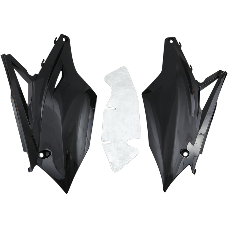 KA04737-001 UFO Side panels BLK Side panels BLK FENDERS - FOR OFFROAD BIKES 