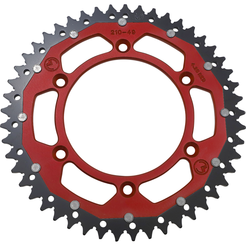 1210-210-49-13X MOOSE-RACING SPROCKET DUAL MSE 49 RD SPROCKET DUAL MSE 49 RD REAR SPROCKETS - STEEL TYPE 