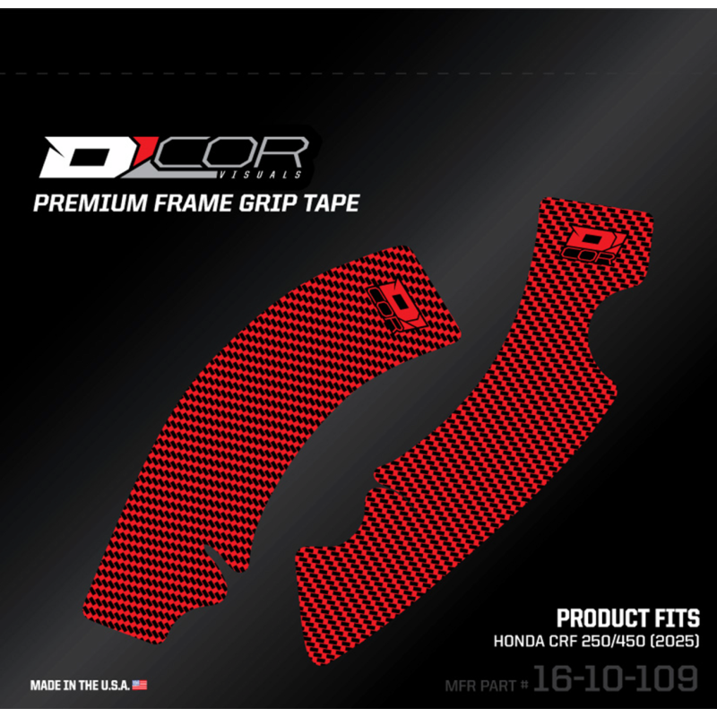 16-10-109 DCOR-VISUALS FRAME GRIP TAPE HONDA CRF250R/450R FRAME GRIP TAPE HONDA CRF250R/450R Graphic Set 