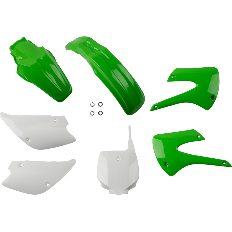 KAKIT207-999 UFO KX85 01-08 UFO BODY KIT OEM COLOURS KX85 01-08 UFO BODY KIT OEM COLOURS FENDERS - FOR OFFROAD BIKES 