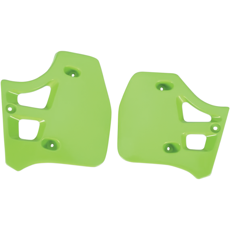 KA02712-026 UFO KX500 88-02 RAD COVERS KX GREEN KX500 88-02 RAD COVERS KX GREEN BODY PANELS-REPLACEMENT TYPE 