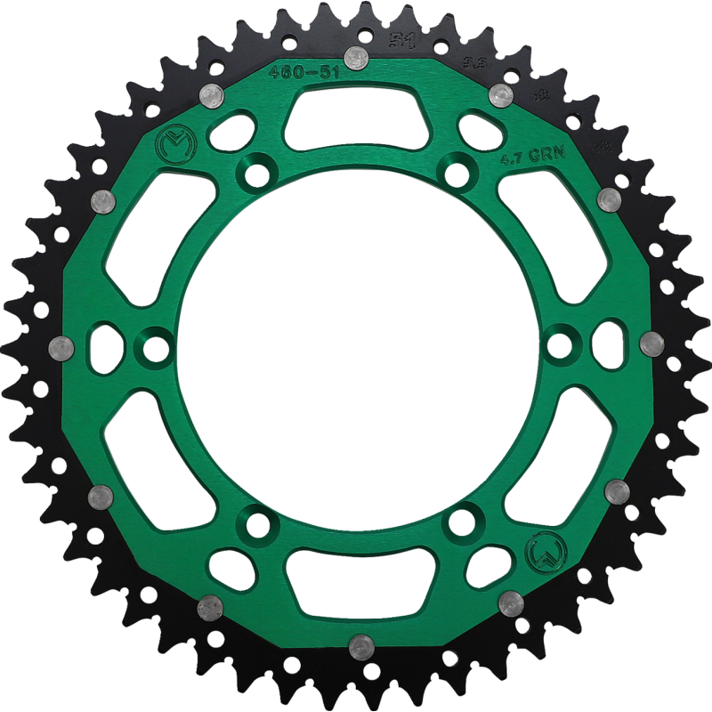 1210-460-51-15X MOOSE-RACING SPROCKET DUAL MSE 51 GN SPROCKET DUAL MSE 51 GN REAR SPROCKETS - STEEL TYPE 