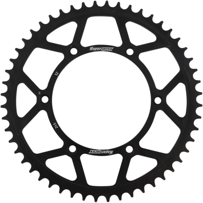 RFE-245-52-BLK SUPERSPROX SPROCKET REAR STEEL 52T SPROCKET REAR STEEL 52T REAR SPROCKETS - STEEL TYPE 
