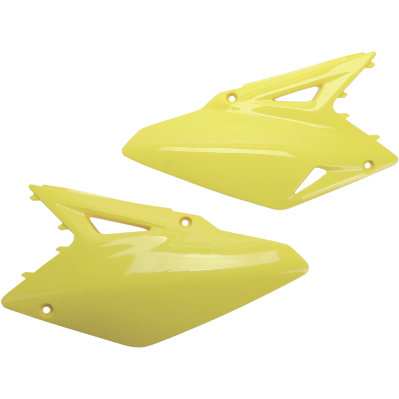 SU04918-102 UFO RMZ450 2008 SIDE PANELS 01YELLOW RMZ450 2008 SIDE PANELS 01YELLOW BODY PANELS-REPLACEMENT TYPE 