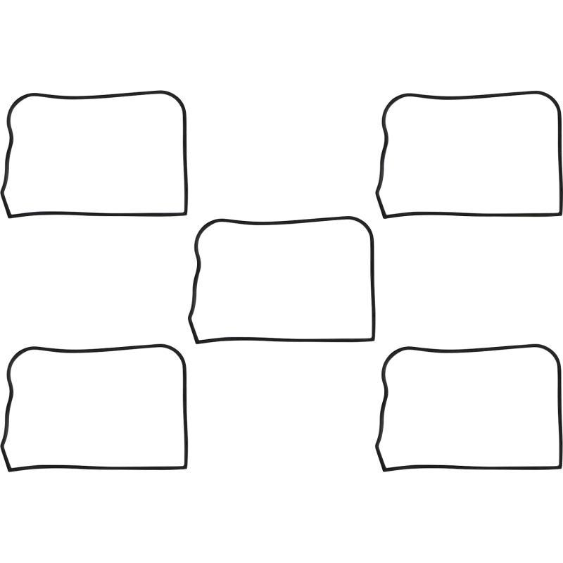 JGI-17356-84-A JAMES-GASKET 84-91 B/T R/CVR UPPER RUBBER (5) 84-91 B/T R/CVR UPPER RUBBER (5) GASKETS & KITS 