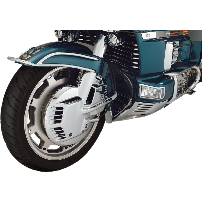 2-497 SHOW-CHROME TOUR ROTOR DISC COVERS GL1500 PR TOUR ROTOR DISC COVERS GL1500 PR BRAKE ROTORS - STREET 