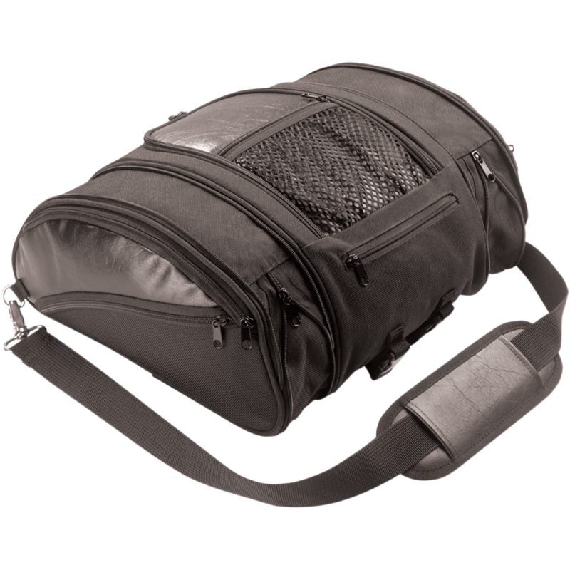 H50-107BK SHOW-CHROME DELUXE SOLO RACK BAG DELUXE SOLO RACK BAG ROAD: SISSYBAR/BACKREST/RACK/ROLL BAGS 