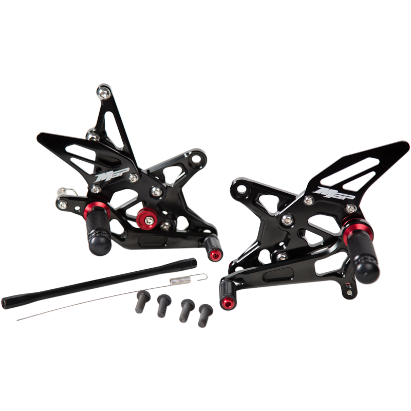 41102-2500 HOT-BODIES REAR SET MGP HONDA CBR250R/300R BLACK REAR SET MGP HONDA CBR250R/300R BLACK REARSETS-MOTORCYCLE 
