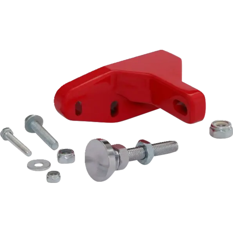 44-103RED SHOW-CHROME MASTER CYLINDER BRACE MASTER CYLINDER BRACE BRAKE LINE HARDWARE 