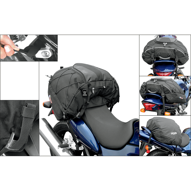 100179-1 GEARS-CANADA GEARS NAVIGATOR TAIL BAG GEARS NAVIGATOR TAIL BAG CRUISER/SPORT/ADVENTURE TAIL BAGS & TRUNKS 