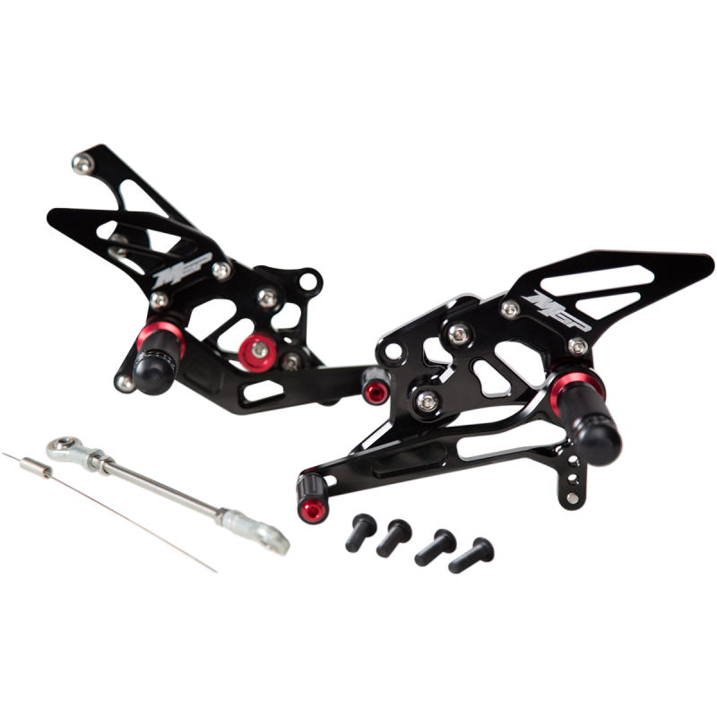 81502-2500 HOT-BODIES REAR SET MGP YAM YZF-R3 BLACK REAR SET MGP YAM YZF-R3 BLACK REARSETS-MOTORCYCLE 