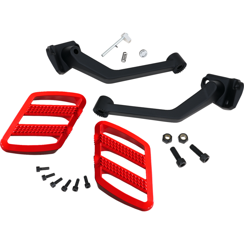 41-428RD SHOW-CHROME COMBAT PASSENGER BOARDS CAN-AM RYKER RED COMBAT PASSENGER BOARDS CAN-AM RYKER RED FLOORBOARDS & PARTS 