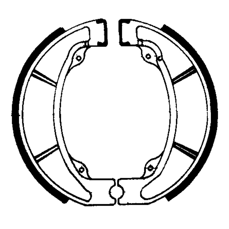 344-1 344 EBC B.S.EBC344, FERODO 308-757.  BRAKE SHOES - 344 REAR