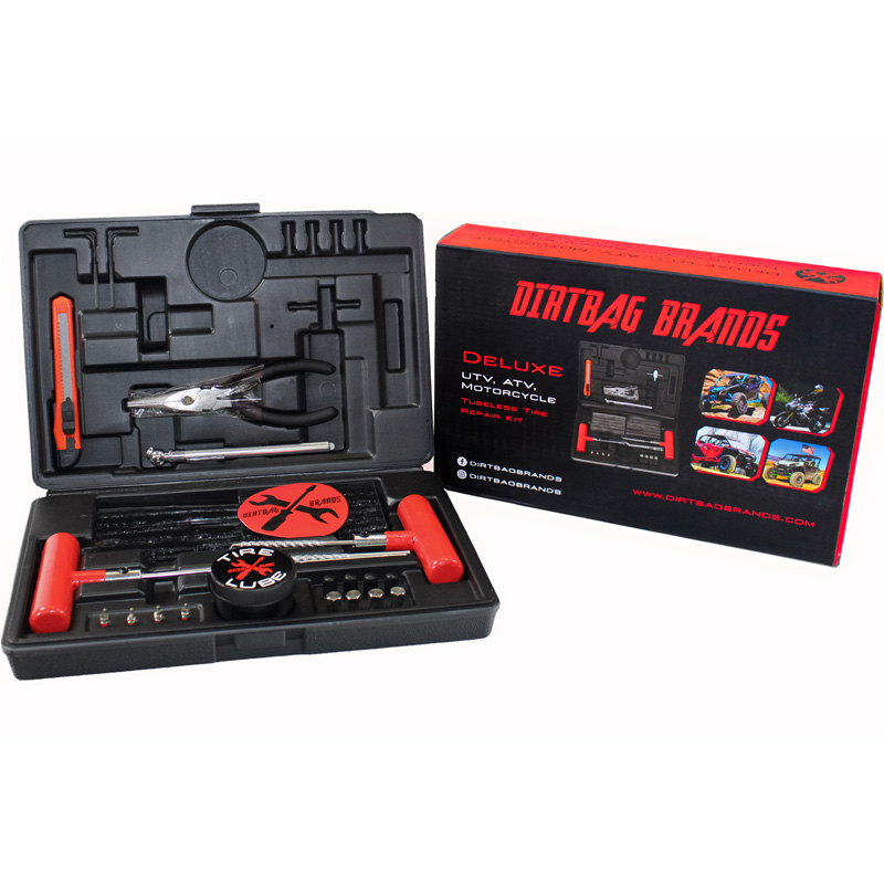 TREPAIR-02 DIRTBAG BRANDS HEAVY-DUTY OFF-ROAD TIRE REPAIR KIT, DELUXE 64 PIECES HEAVY-DUTY OFF-ROAD TIRE REPAIR KIT, DELUXE 64 PIECES Wheels Rim And Tire Accessories And Parts 
