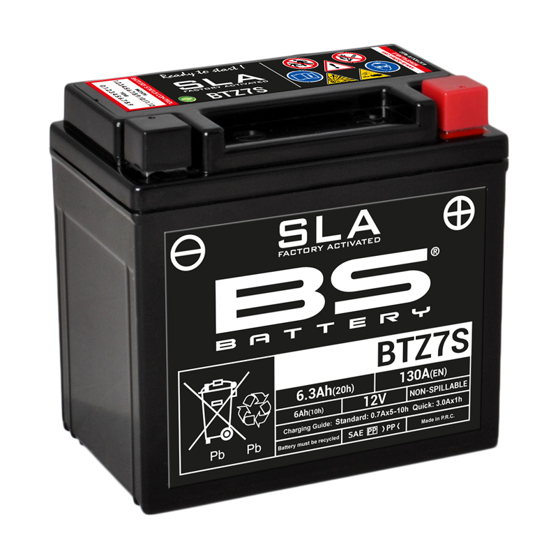 300635-1-1 300635-1 BS_BATTERY BS SLA - BTZ7S (FA) (YTZ7S) BTZ7S SLA, FACTORY ACTIVATED 12V BATTERY
