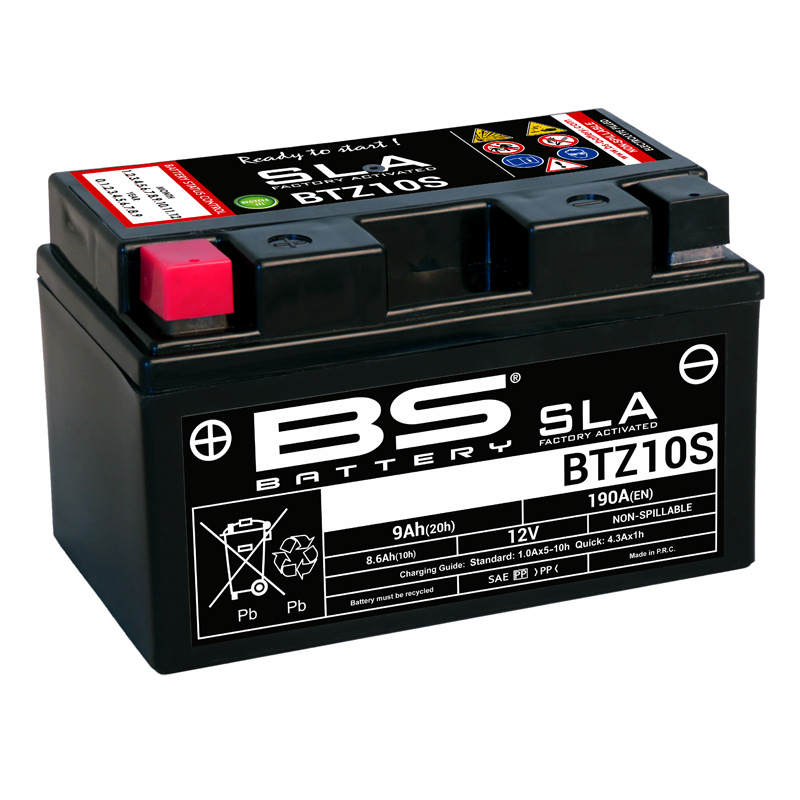 300636-1-1 300636-1 BS_BATTERY BS SLA - BTZ10S (FA) (YTZ10S) BTZ10S SLA FACTORY ACTIVATED 12V BATTERY
