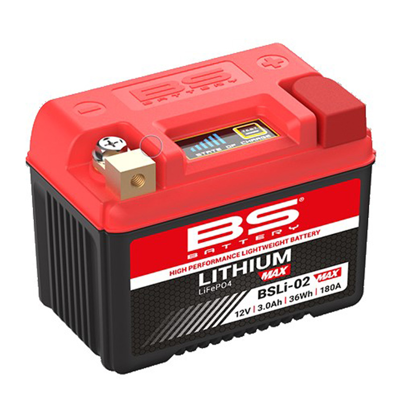 360115-1 360115 BS_BATTERY BS LITHIUM BSLI-02 MAX/180CCA/36WH BSLI-02 MAX 12V LITHIUM BATTERY