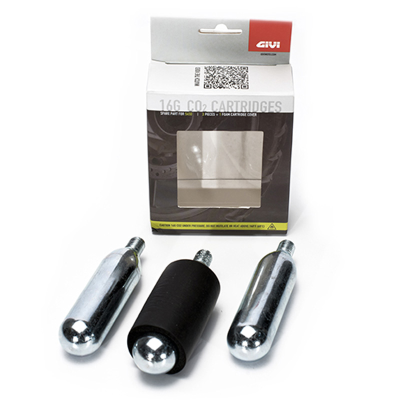 S450KIT GIVI CO2 CARTRIDGES FOR S450 /3PCS CO2 CARTRIDGES FOR S450 /3PCS Wheels Rim And Tire Accessories And Parts 