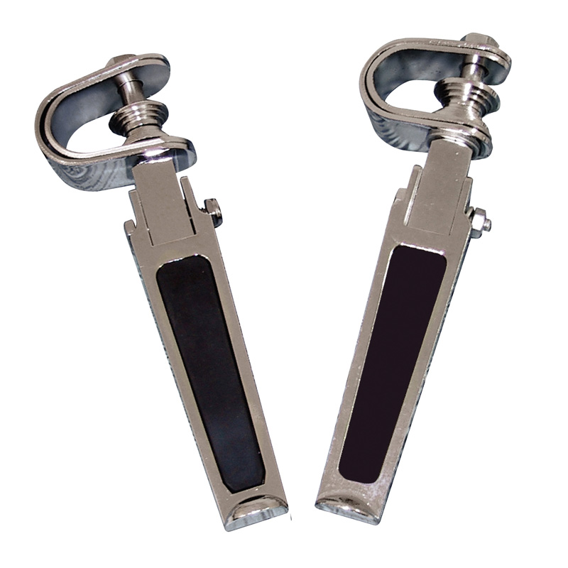 101270-1 101270 ITL RUBBER INLAY CHROME PEGS 1'-11/4' CLAMPS. CHROME FOOTRESTS