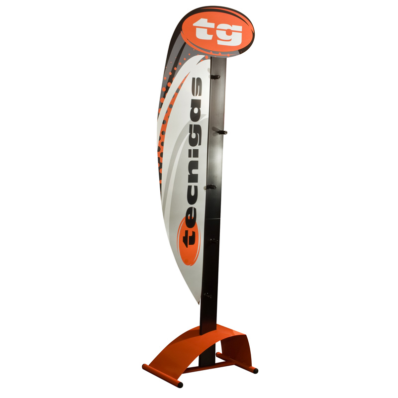 990-1 990 TECNIGAS DISPLAY FOR 5 SCOOTER MUFFLERS 5 SCOOTER MUFFLERS DISPLAY