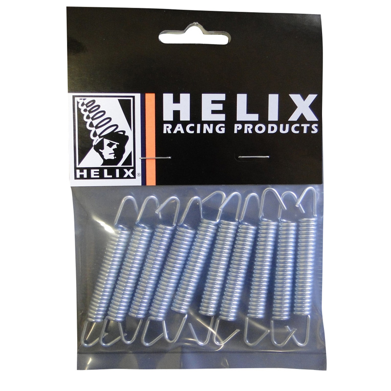 495-9902 HELIX ZINC PLATE EXHAUST SPRINGS 100MM 2PCS ZINC PLATE EXHAUST SPRINGS 100MM 2PCS Parts And Accessories Exhaust 