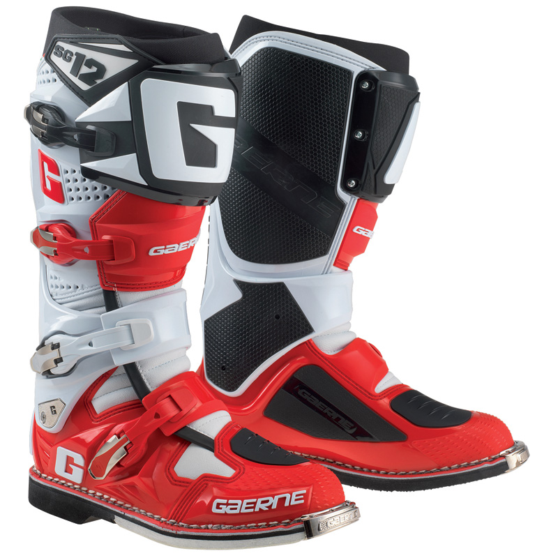 2174-053-13 GAERNE SG-12 MX BOOTS - WHITE/RED/BLACK (13) SG-12 MX BOOTS - WHITE/RED/BLACK (13) Boots 