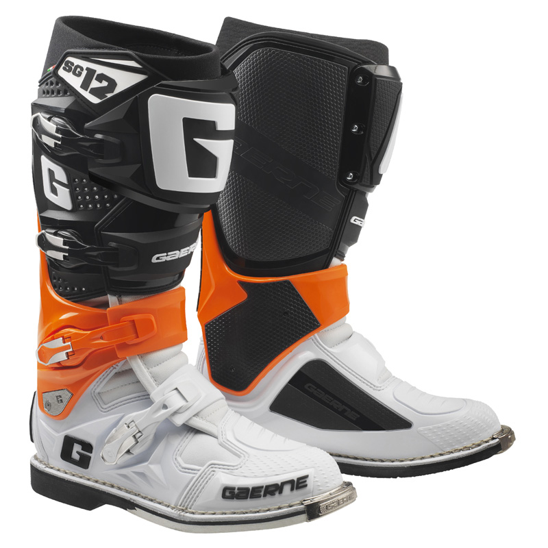 2174-078-13 GAERNE SG-12 MX BOOTS - BLACK/ORANGE/WHITE (13) SG-12 MX BOOTS - BLACK/ORANGE/WHITE (13) Boots 