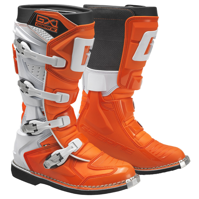 2192-008-13 GAERNE GX-1 MX BOOTS - WHITE/ORANGE (13) GX-1 MX BOOTS - WHITE/ORANGE (13) Boots 