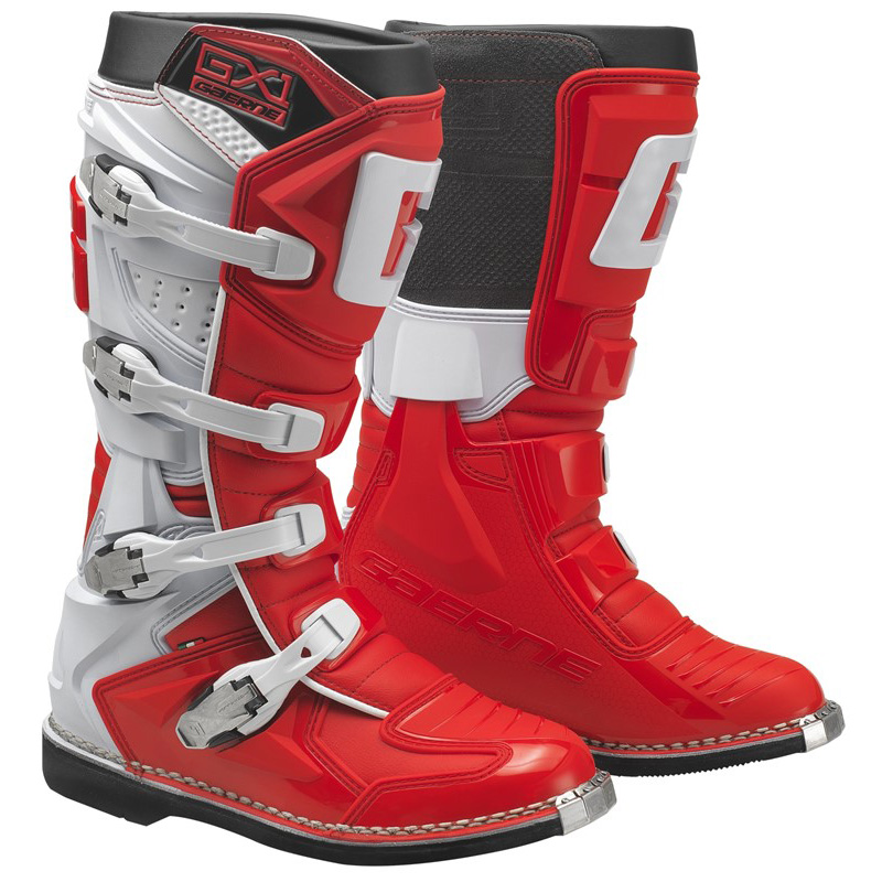 2192-005-48 GAERNE GX-1 MX BOOTS - WHITE/RED (48) GX-1 MX BOOTS - WHITE/RED (48) Boots 