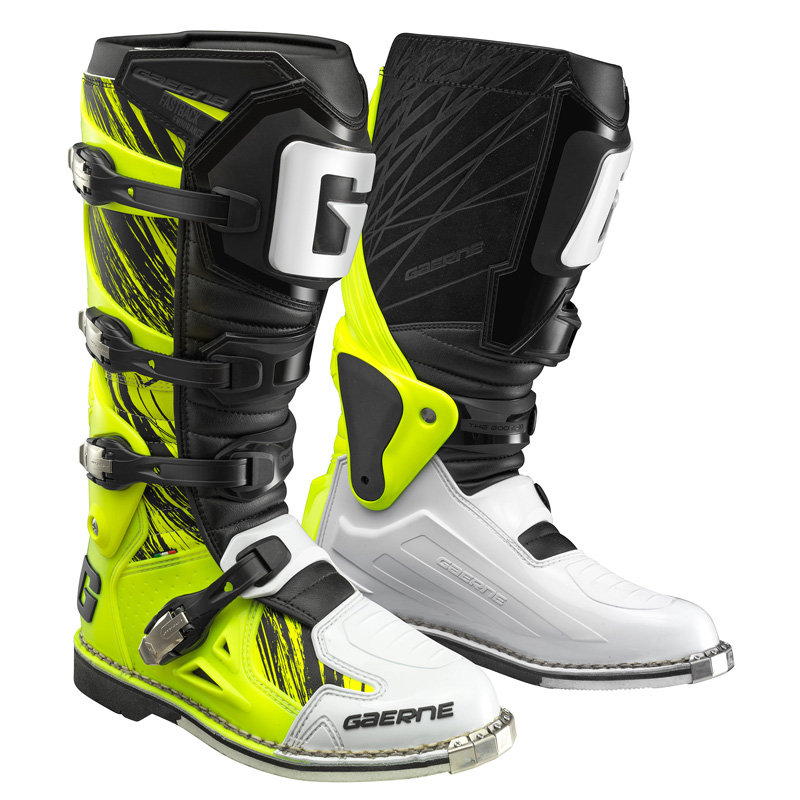 2196-009-48 GAERNE FASTBACK ENDURANCE MX BOOTS - FLUO YELLOW (48) FASTBACK ENDURANCE MX BOOTS - FLUO YELLOW (48) Boots 