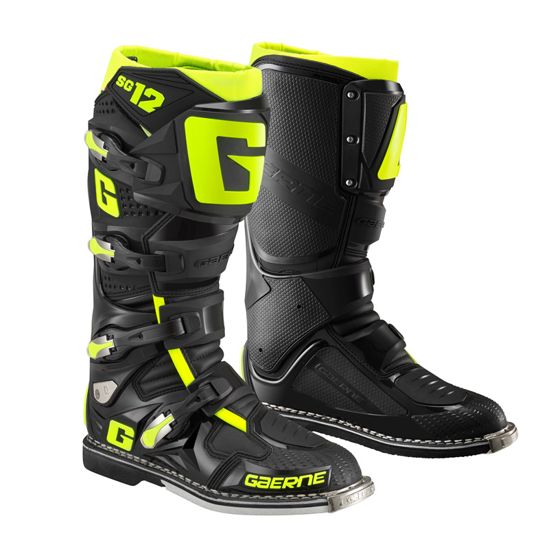 2174-089-48 GAERNE SG-12 MX BOOTS - FLUO YELLOW/BLACK (48) SG-12 MX BOOTS - FLUO YELLOW/BLACK (48) Boots 