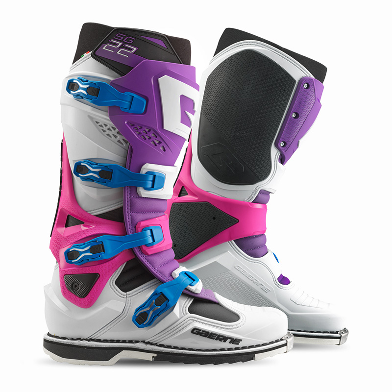 2262-019-46 GAERNE SG-22 MX BOOTS - PURPLE/WHITE/PINK (46) SG-22 MX BOOTS - PURPLE/WHITE/PINK (46) Boots 