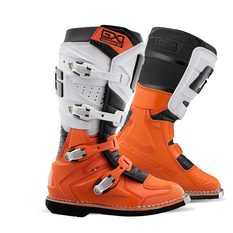 2192-028-48 GAERNE GX-1 MX BOOTS - ORANGE/WHITE (48) GX-1 MX BOOTS - ORANGE/WHITE (48) Boots 