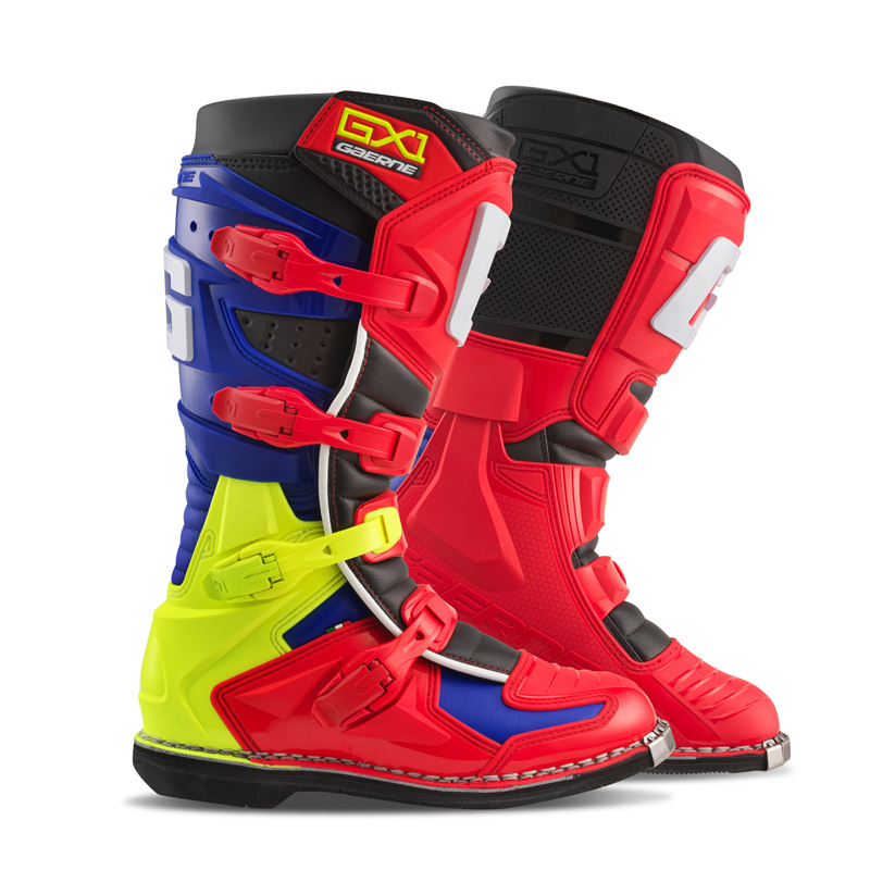 2192-035-48 GAERNE GX-1 MX BOOTS - RED/MULTI (48) GX-1 MX BOOTS - RED/MULTI (48) Boots 