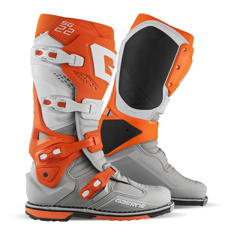 2262-008-48 GAERNE SG-22 MX BOOTS - ORANGE/WHITE/GREY (48) SG-22 MX BOOTS - ORANGE/WHITE/GREY (48) Boots 