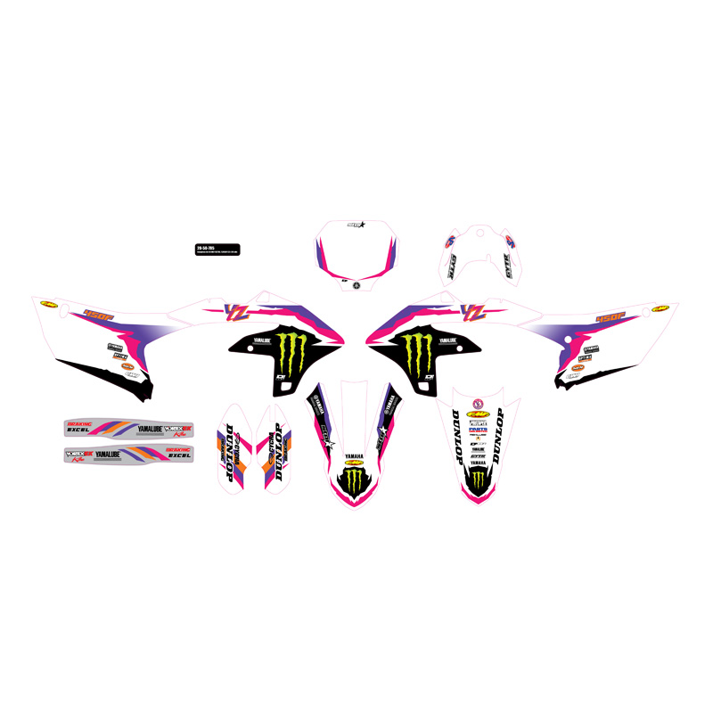 20-50-705-1 20-50-705 D_COR_VISUAL COMP. KIT, MEY RETRO 93 YZ 450 23-24  ''MONSTER ENERGY RETRO 93'' GRAPHIC KIT - YAMAHA YZ450F